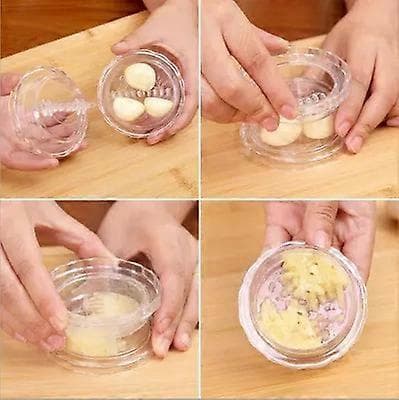 Garlic Chopper 4th Generation - Ginger, Herbs, Nuts & More - Handheld Kitchen Grinder, BPA-Free, Dishwasher Safe