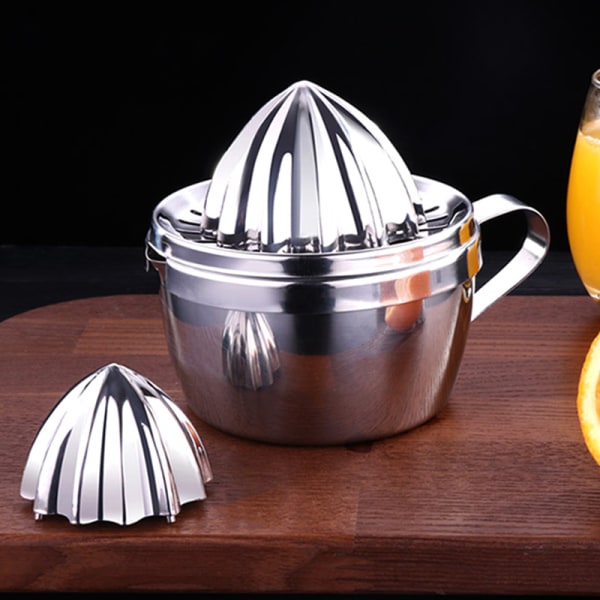Citruspresser, Manuel Håndpresser, Anti-Slip Dæksel Rotation Reamer Lime Press, Kapacitet, Transparent Sort