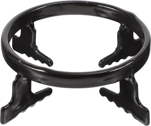Gas Stove Rack Coffee Pot Rack Iron Smooth Surface Stable Placement Black for Home Use