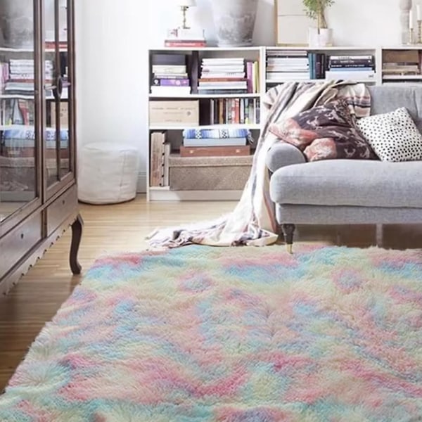 Mattor Fuskpäls Grå Sängbord Matta Soffa Matta, Supersoft Matta För Vardagsrum Sovrum Barnrum Bil Matrum Fluffig Barnmatta (80 X 150 Cm
