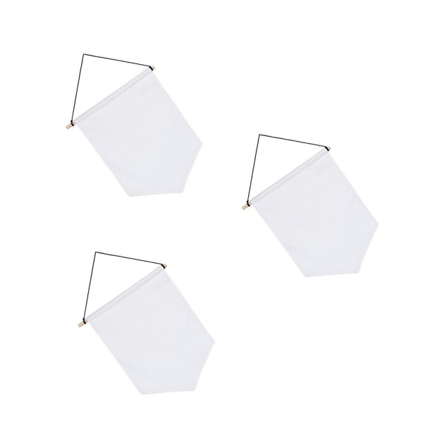 3 st Lapel Pin Display Canvas Banner Väggdisplay Banner Emblempins Display Case Pin Badge Disp White 34*30cm