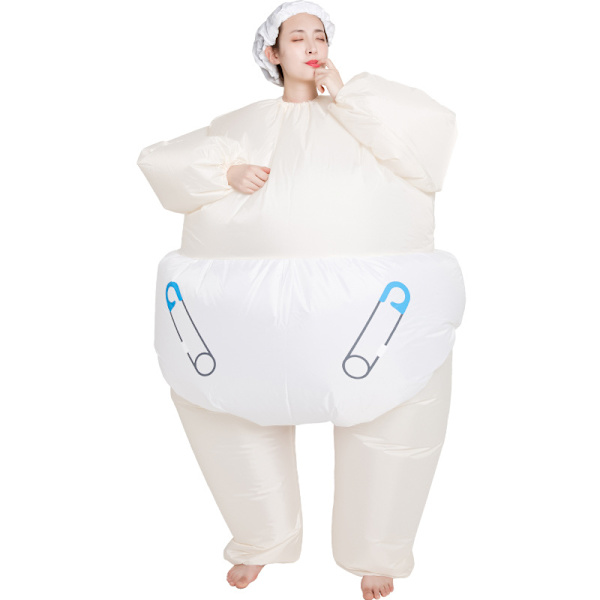 Stor Baby Uppblåsbar Kostym Kroppsdräkt Rolig Cosplay Kostym Uppblåsbar Kläder Festdräkt Uppblåsbar Party Leksak