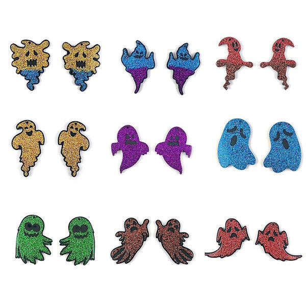 Blå Halloween Spøgelsesørering Silikonform Ornamentform Til Valentinsdag Gave Blå