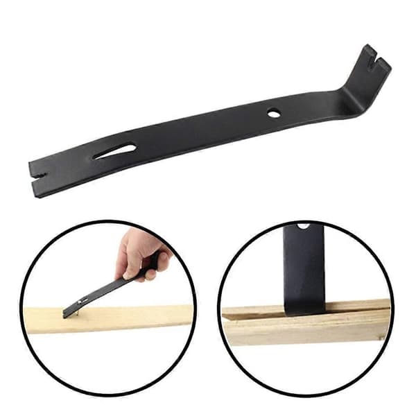 2PCS Nailing Crowbar Nail Puller Double-Ended Pry Bar Open Wooden Box Nail Puller Household