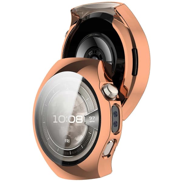 Galvanized TPU Full Coverage Watch Protective Case for Huawei Watch 5 42mm Rose Gold Rose Gold