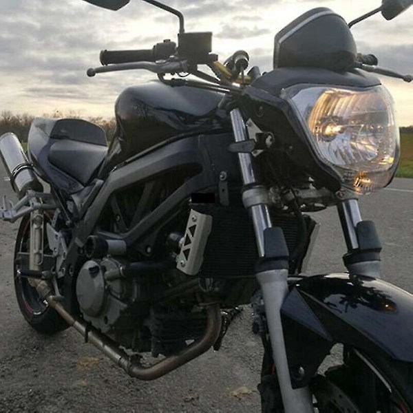 Motorcykel forlygte kompatibel med Yamaha Fz16 Ys150 Fzer150 Amber, sort
