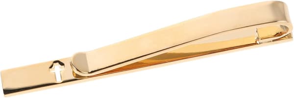 Guld Koppar Kors Slipsnål för Män Minimalistisk Formell Klädsel