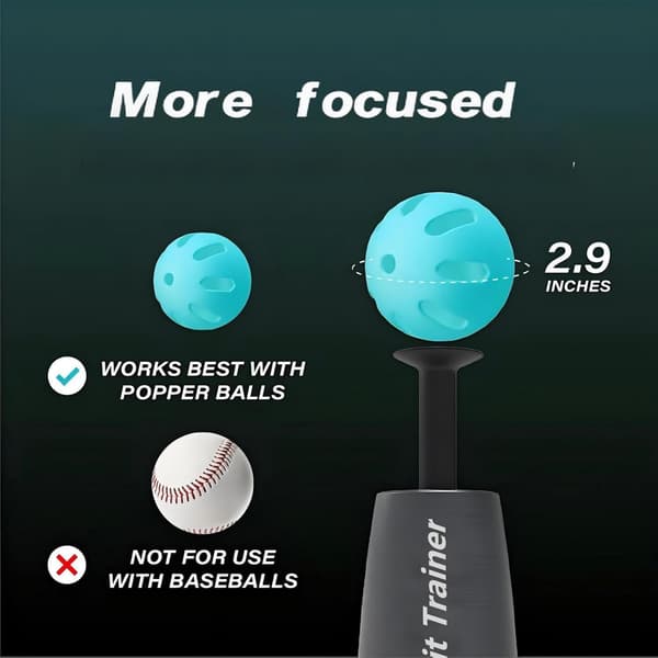 Adjustable Height Ball Pitcher Baseball Trainer, Durable Nylon Training Aid, No Pitcher Needed for Perfect Swings, 1 Practice Ball Included