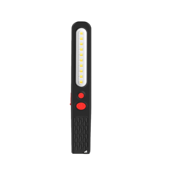 Oppladbart LED-arbeidslys, inspeksjonslampe med to farger og 5W COB LED-lampe med dobbel magnet for autogarn