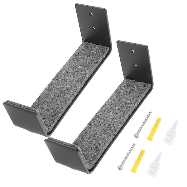 2 kpl Vaateripustin Surffilaudan Teline Surffilaudan Kiinnityskannattimet Surffilaudan Säilytysteline Surffilaudan Seinäteline Musta 16,5x7,6cm