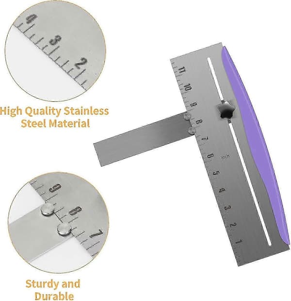 Cake Scraper, 12 Inch Stainless Steel Cake Smoother, Adjustable Cake Bench Scraper, Cake Icing Smoother