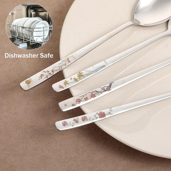 4 stk. koreanske suppeskeer, tommer metaldesign til