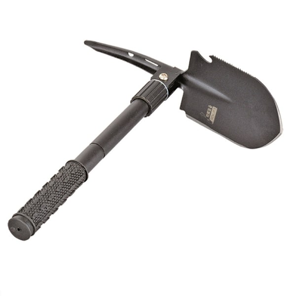 (Överlevnadsspade) Spade - Tunga Kolstål Militärstil Grävspade för Off Road, Camping, Trädgårdsarbete, Strand