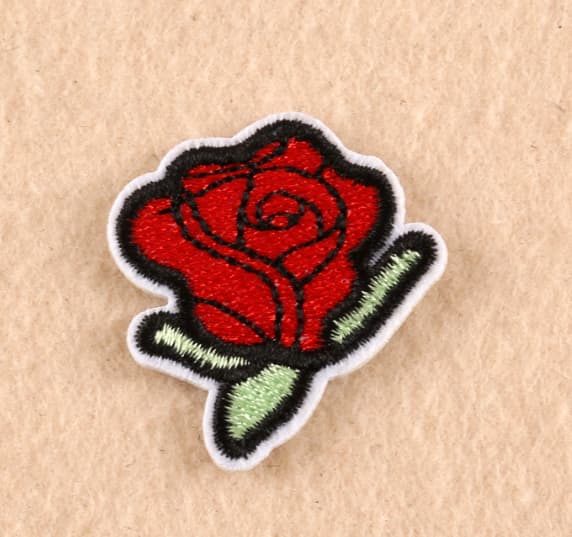Broderi Patch Thermocollant, 11 stk. Rose Blomster til Strygning I