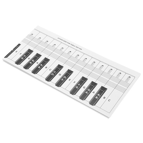 Portable Piano Keyboard Note Chart 88 Keys Practice Comparison Table Coated Paper