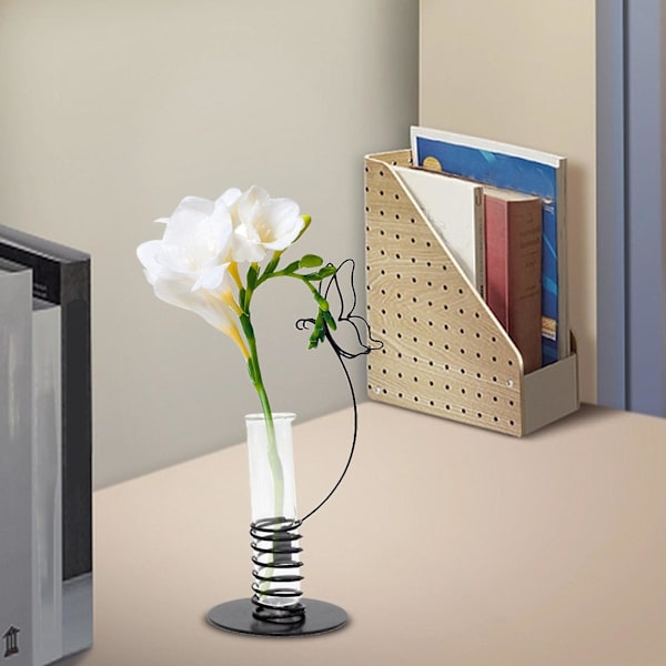 Interessant Jern Blomster Vase, Interessant Veranda Blomsterarrangement, Hjem Desktop Veranda Udendørs Have