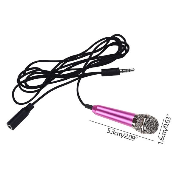 Mini Karaoke Kondensatormikrofon för Telefon Dator Mini MikrofonCoral