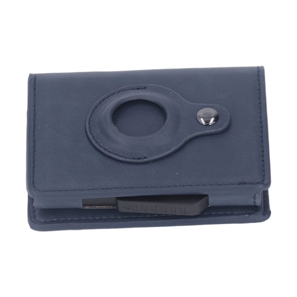 Air Tag-plånbok i äkta läder Anti-förlorad minimalistisk plånbok för alla hjärtans dag-presenter