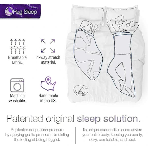 Hug Sleep, Sleep Pod Move Teppe for menn, kvinner, tenåringer og barn Nm9BY s