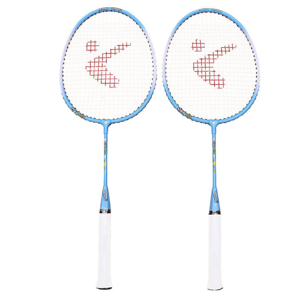 Badmintonracket i Aluminiumlegering Utomhus Sportracket Set Barn Badmintonracket Träningspats Slumpmässig Färg 57X20X3CM Random Color 57X20X3CM