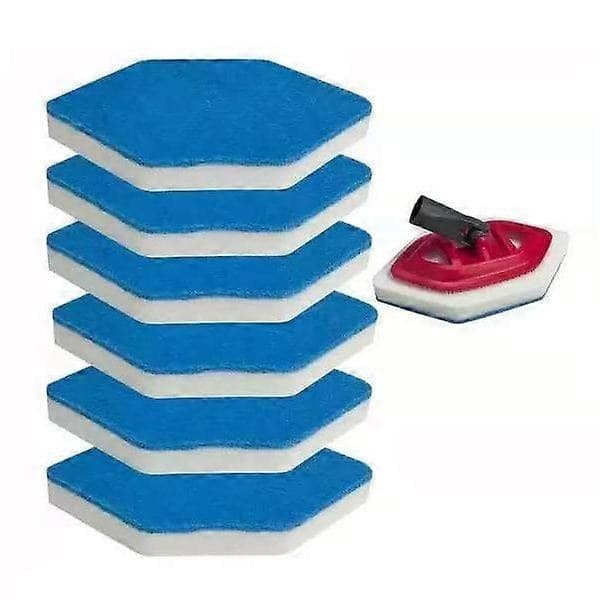 Egnet til Vileda Badeværelse Magic Brush Moppe Erstatningshoved BAD MAGIC Svamp Skurepude - 5 stk.