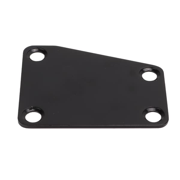Trapesformet Metall Gitarhalsplate Erstatningsskrue Svart