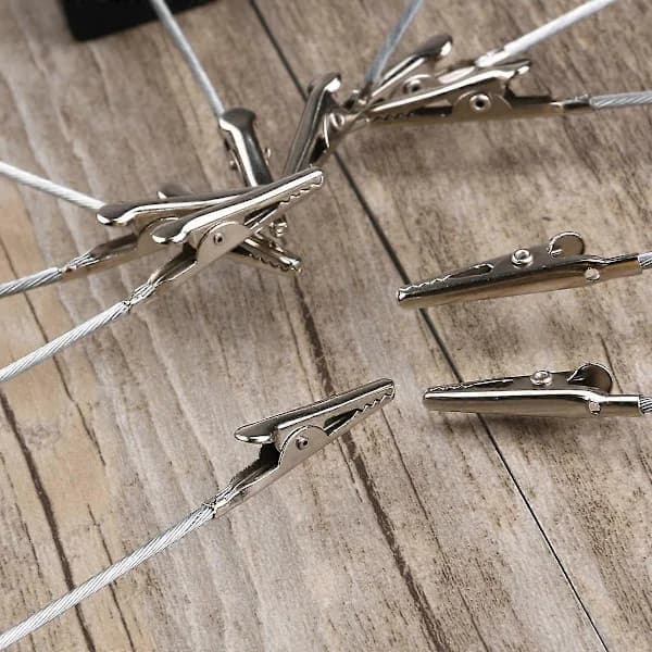Paperclip for photos, 10 pcs, black set