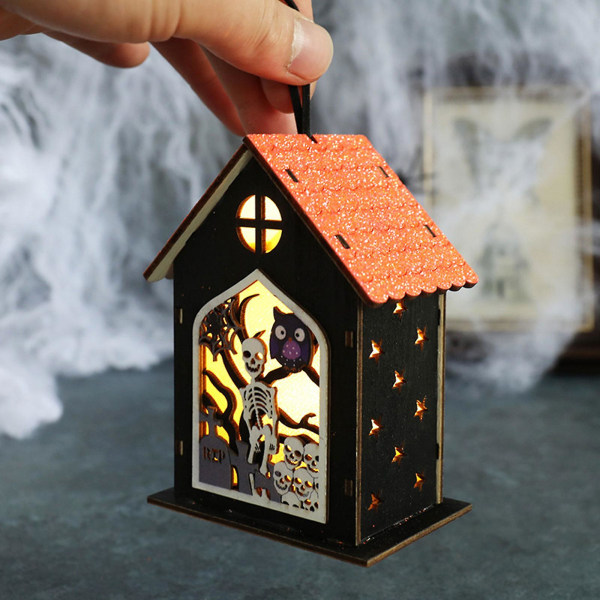 Halloween Dekoration Semesterfest Tillbehör Trädgårds Passage Inomhus Nattlampor Svart katt