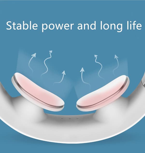 Portable Neck Massager Heat Deep Tissue 3D Massage Rechargeable Neck and Shoulder Massager White