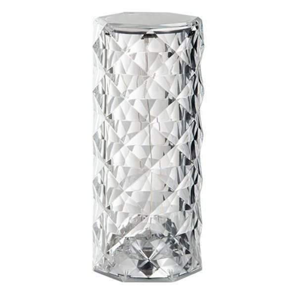 Crystal Table Lamp Light Projector 3 Colors Adjustable Romantic Atmosphere Light USB Touch Night Light