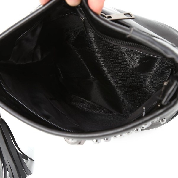 Mode Kvinna Skalle Punk Goth Tassel Messenger Axelväska Crossbody Handväska Multi