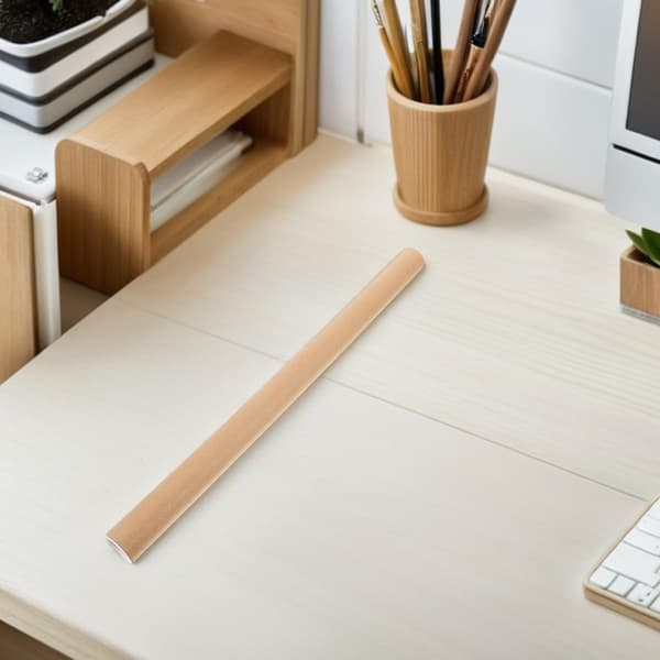 2 stk. kraftkartonrør med låg 50x3 cm opbevaring af plakater og tegneruller 2 mm tykke