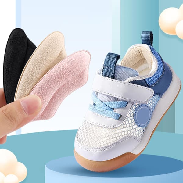 Usynlige hælpuder skoindlæg til sko, der er for store, 6 par (pink, beige, sort) selvklæbende