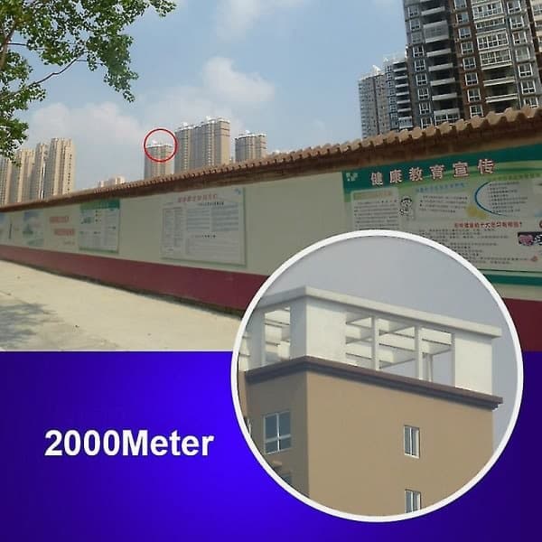 40x22 HD Kraftfuld Kikkert 2000m Lang Afstand Sammenklappelig