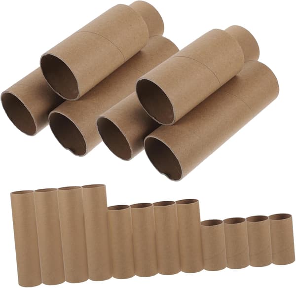 Craft Tubes Cylinder 18pcs Paper Tubes Wind Chimes Craft Rolls for Creative Projects