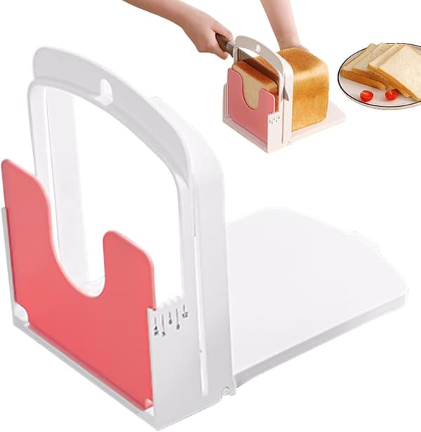 Sourdough Bread Slicer, Portable Sourdough Bread Slicer, Multifunctional Foldable Sandwich Bread Slicer Manual Bread Slicer for