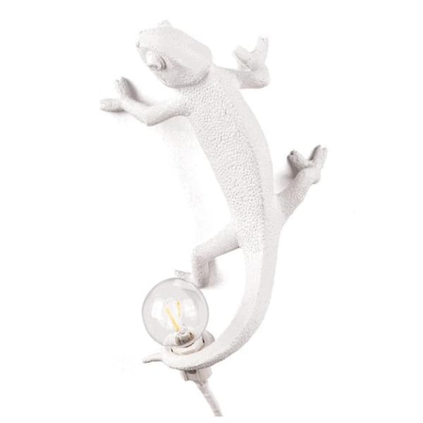Warm White Chameleon Resin Wall Lamp (without bulb)