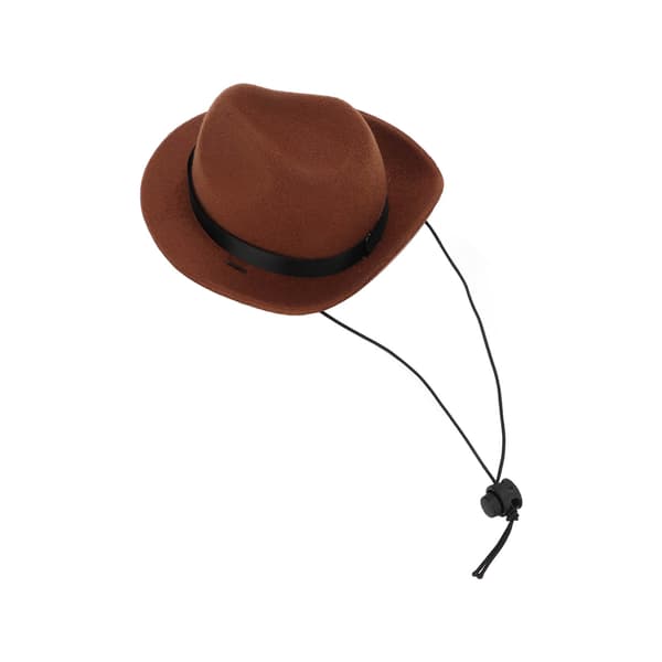 Rolig Kæledyrs Cowboyhat Brun