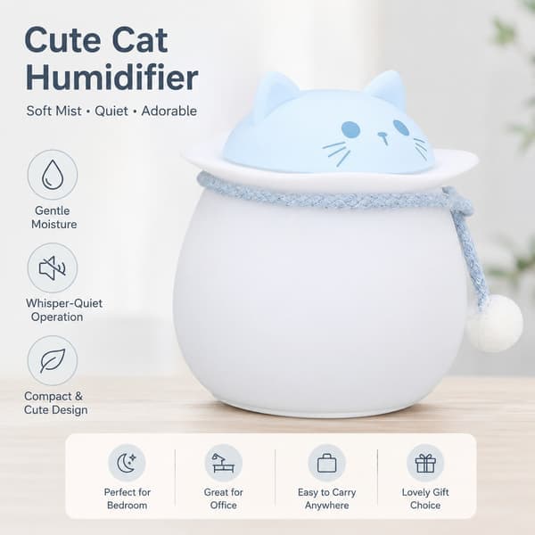 LED Night Light, Voice Control, USB Charging, Colorful Cute Animal Tap Lamp