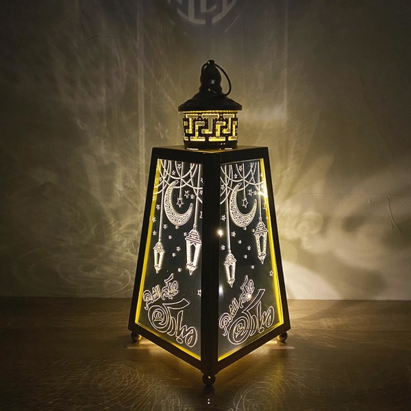 LVintage Arabic Lantern Party Led Lampe Mubarak DecorationL