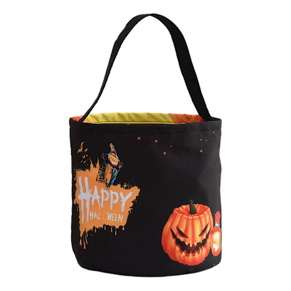 Halloween-karkkipussi Halloween-karkkikulho 4 väriä lapsille Musta