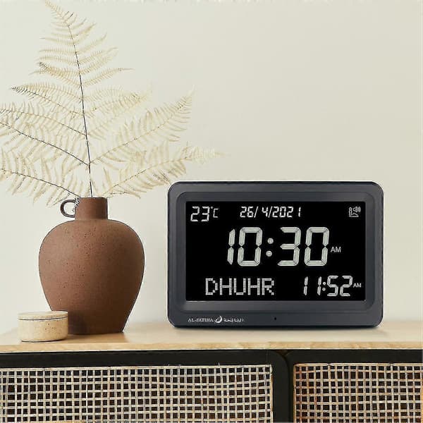Azan Clock Automatic Worldwide Digital 8 Azan Prayer Sounds Islamic Wall and Table Clock A -Sy