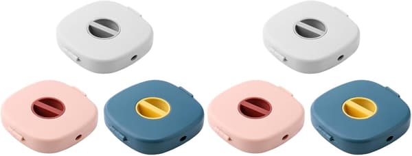 wxsp 6-delt kabelopruller, opladerkabelorganisator, bærbar opladerkabelholder, udtrækkelig kabelhåndtering, USB-kabelopruller til hjemmet, kontoret,