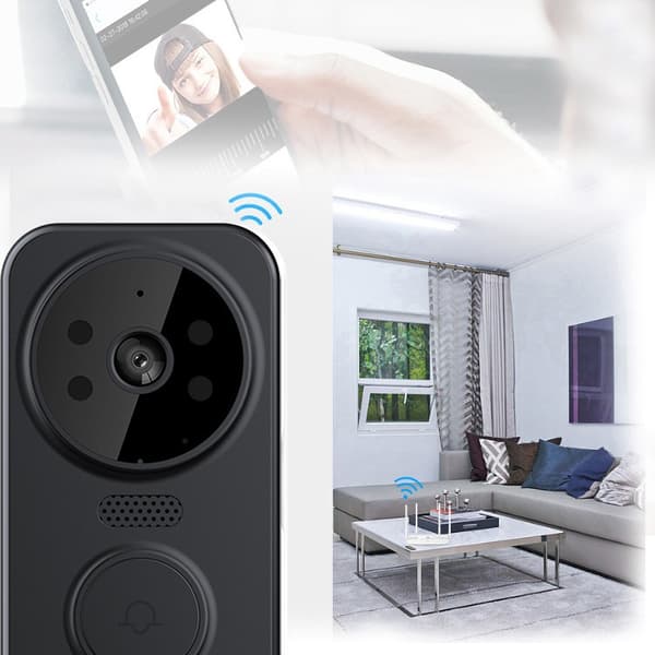 Intercom, Video Doorbell, Wireless WiFi Remote Control Smart Video Doorbell Camera, Two-Way Audio Voice Intercom