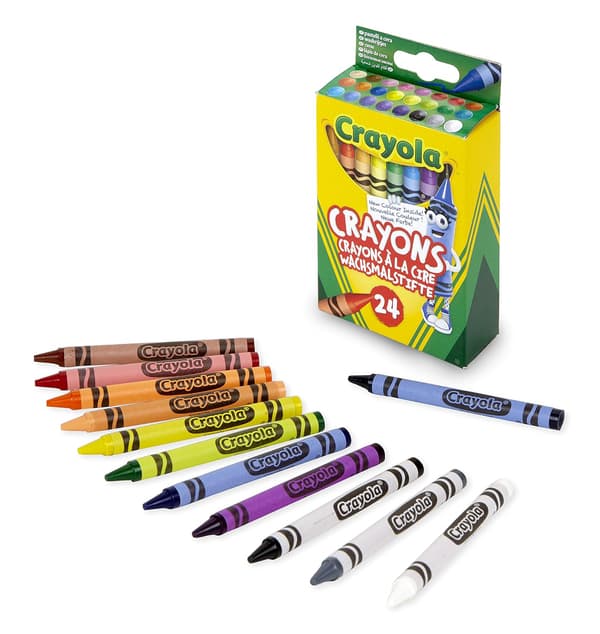 CRAYOLA Kritor, Lyse Stærke Farver, Multi, 24-pak (1-pak)