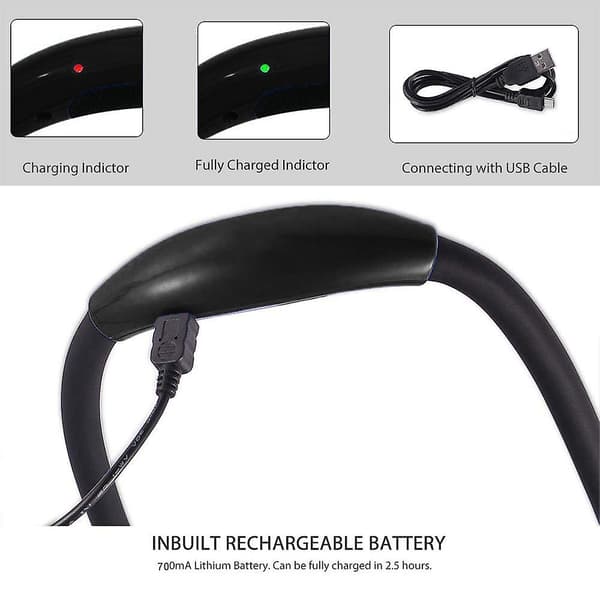 Rechargeable LED Book Light, Hands-Free Neck Light for Bed Reading