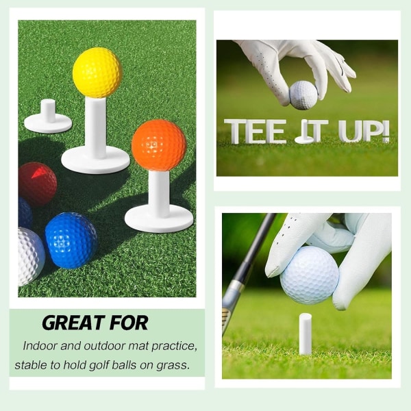 Träningsmatta för golf i gummi, 5 delar, slitstark träningsmatta i olika storlekar, lämplig för män, kvinnor och barn för inomhussporter.