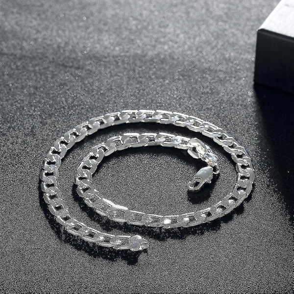 925 Sterling Sølv Halskæde Til Mænd 20 Tommer/8mm