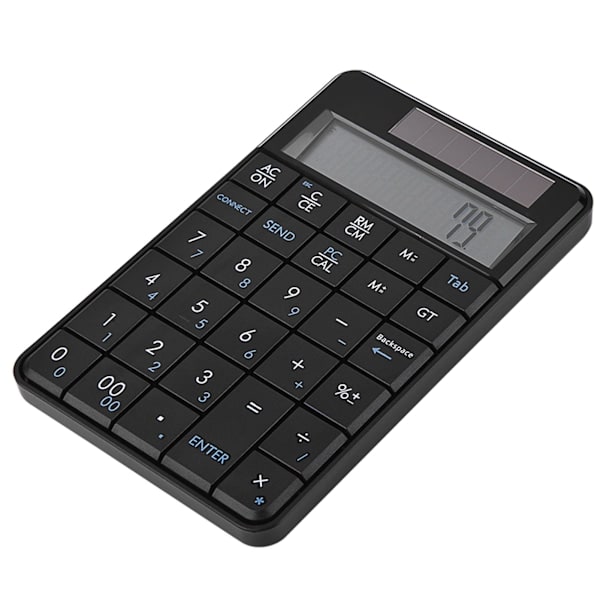 Mini 2.4G USB Trådløst 2 i 1 29 Tasters Numerisk Tastatur og Lommeregner med LCD-Skærm