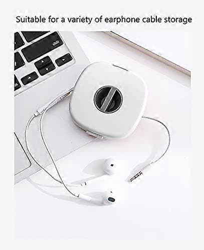 Headphone Winder Storage Box (White)
